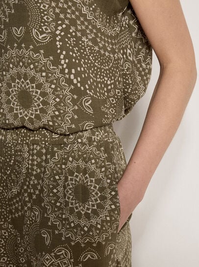 Kaleidoscope Print Woven Trousers