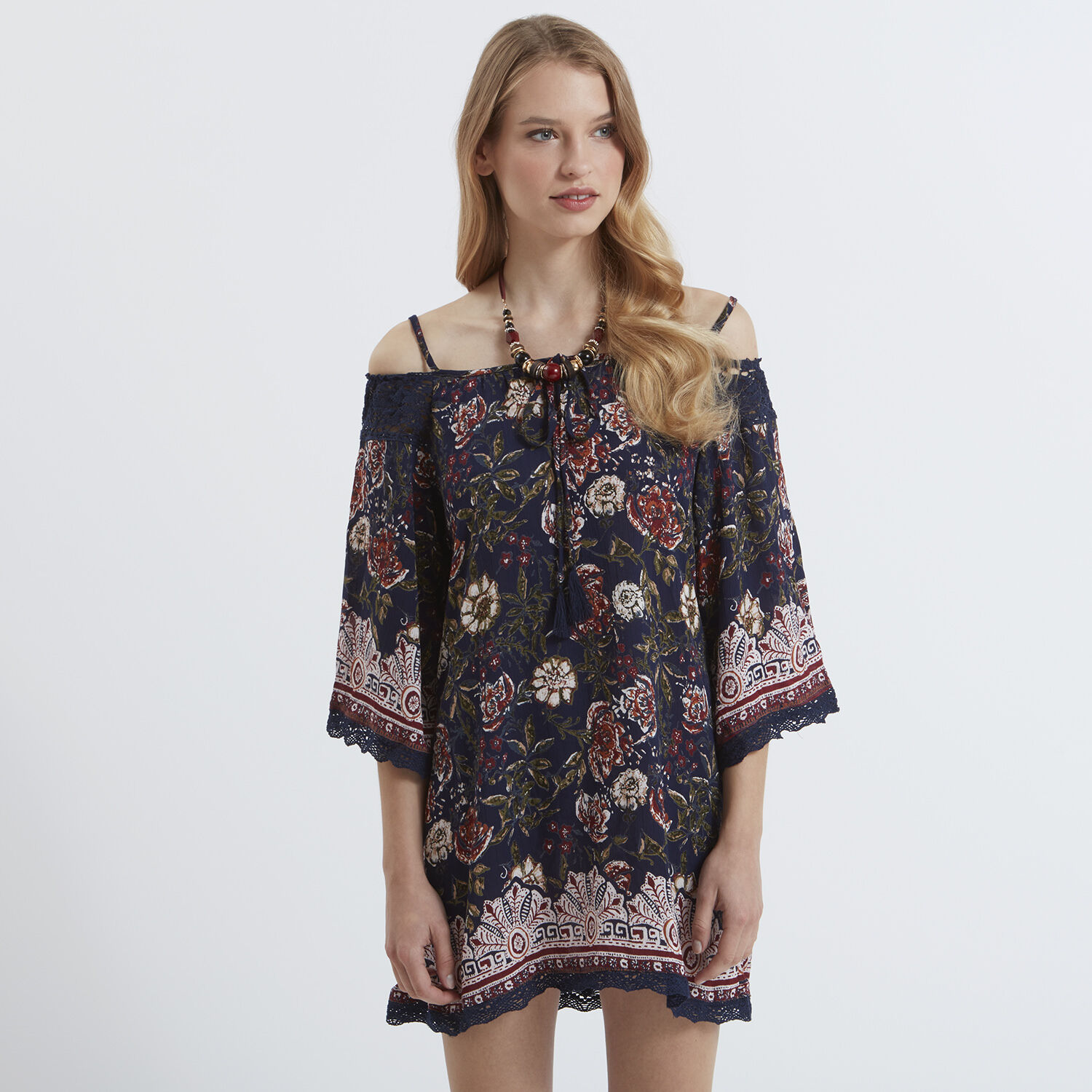 Apricot tunic dress outlet