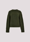Chunky Knit Boxy Jumper, Green, large