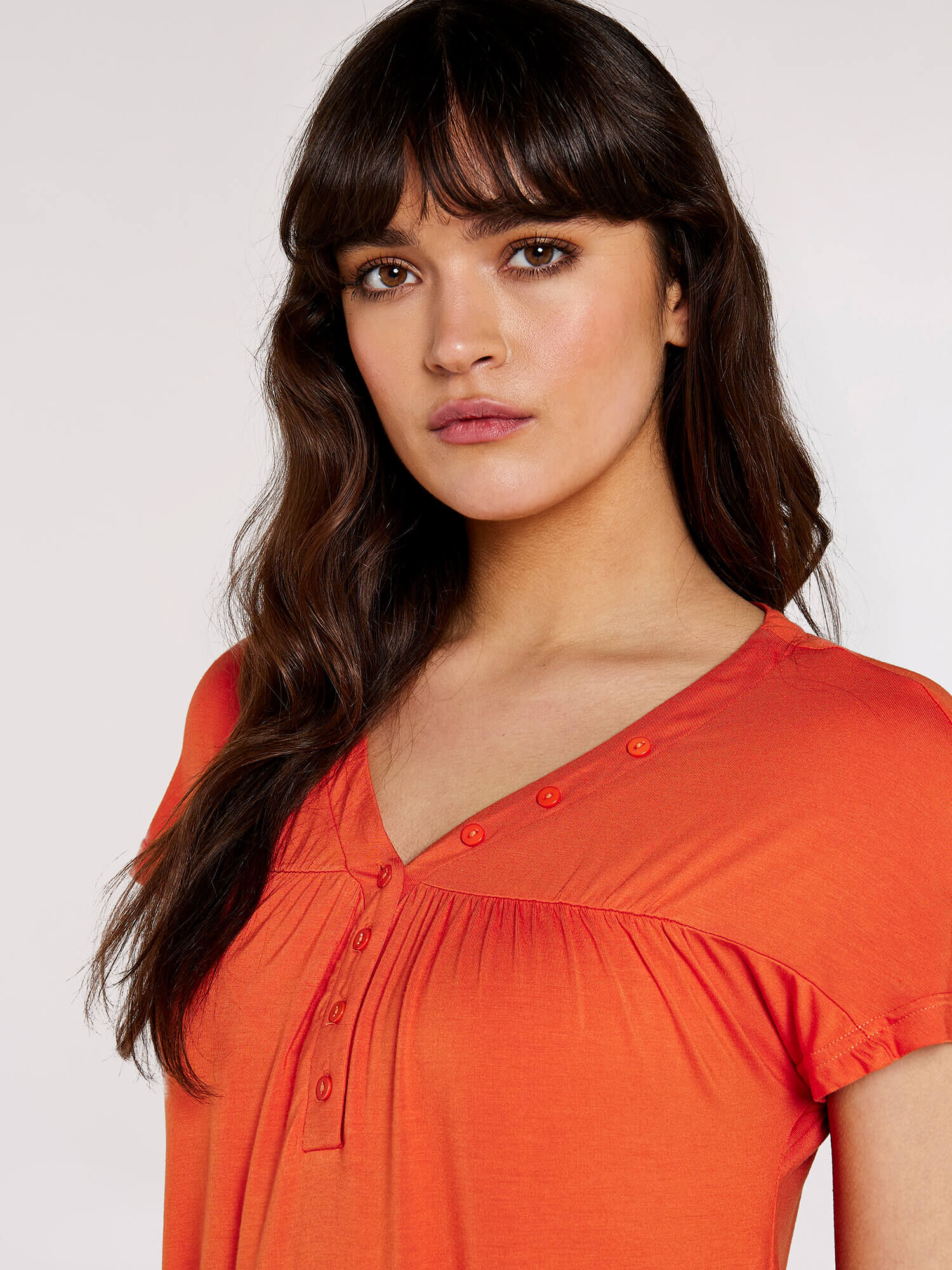Orange high low top sale