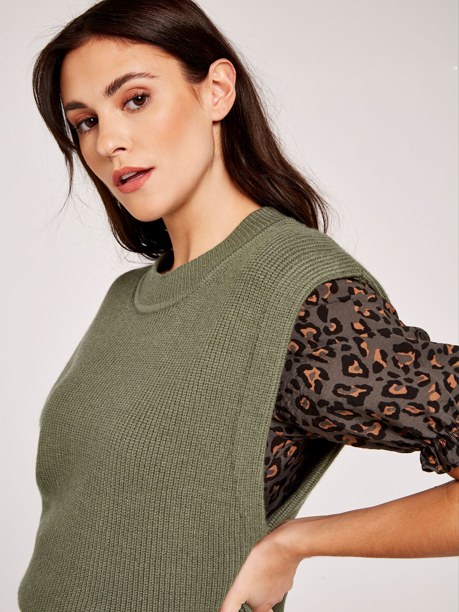 Knitted Vest | Apricot UK