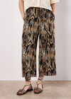Chevron Print Culotte Trousers, Khaki, large