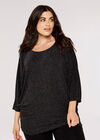 Curve Sparkling Batwing Top, Assorted, large