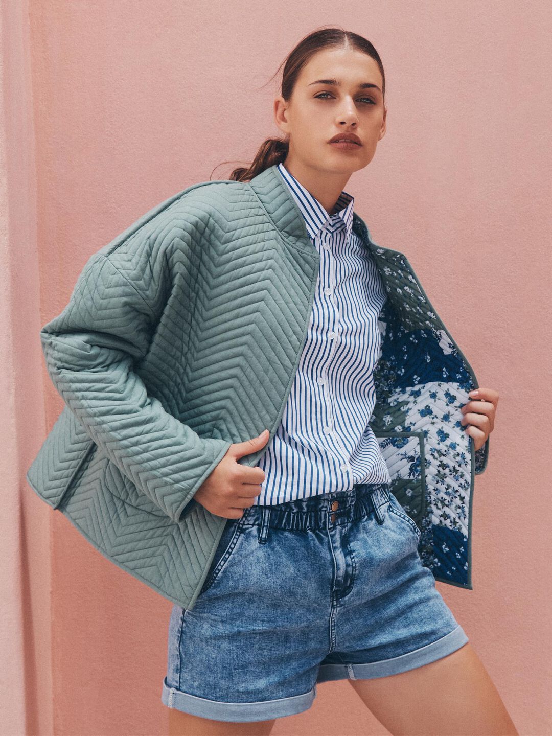 Veste Réversible Patchwork Femme Taille 40 - Faite Main En France, Neuve Sans étiquettes