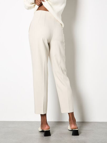 Pleat Tailored Tapered Trousers