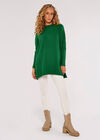 Pull surdimensionné à panneau Zig Zag, vert, grand