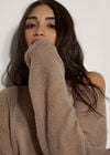 Lightweight Brushed Oversized Jumper, Camel, large