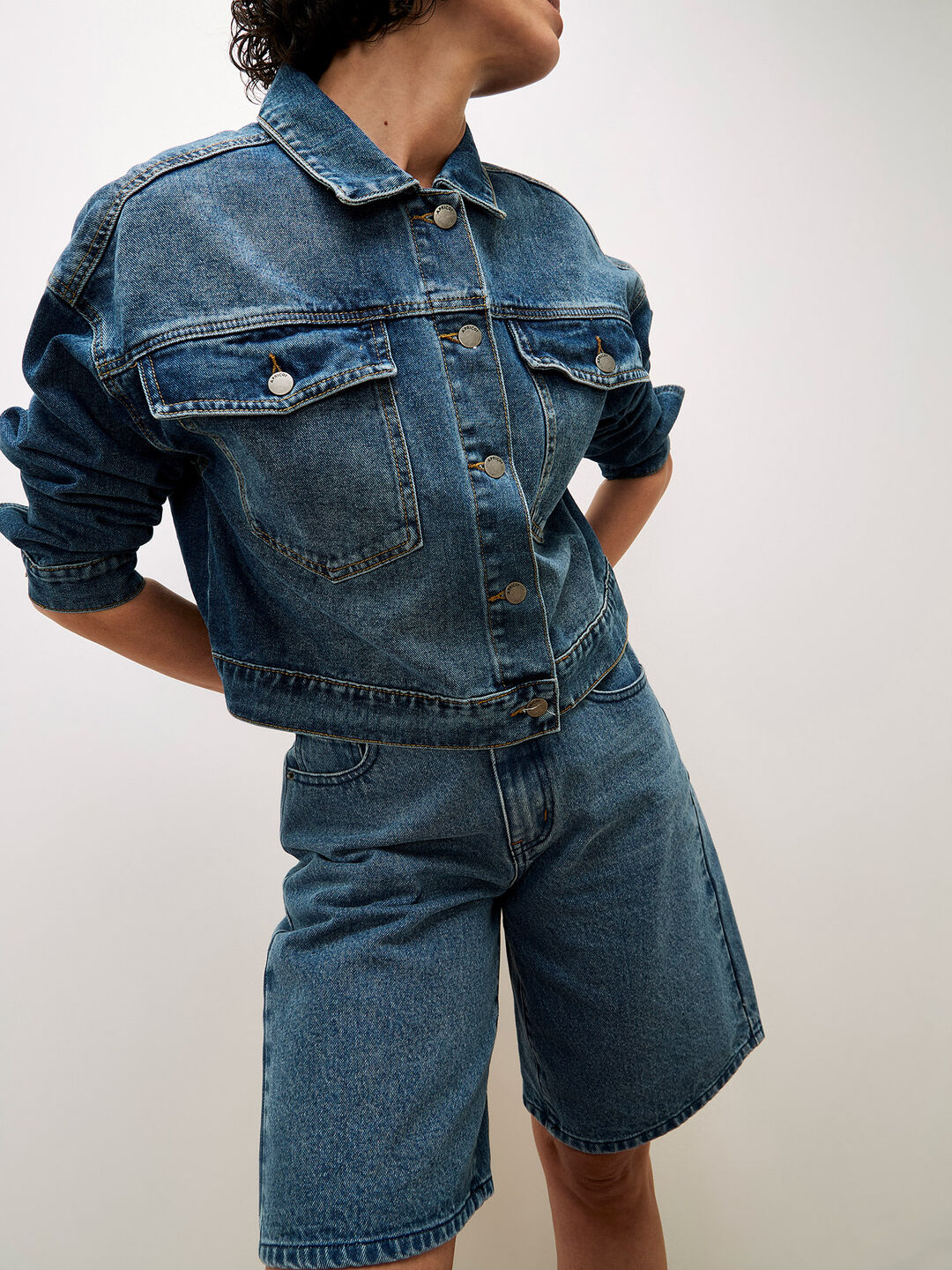 Lune Denim Bermuda Shorts