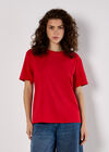 Modal Jersey Basic T-Shirt, Red, large