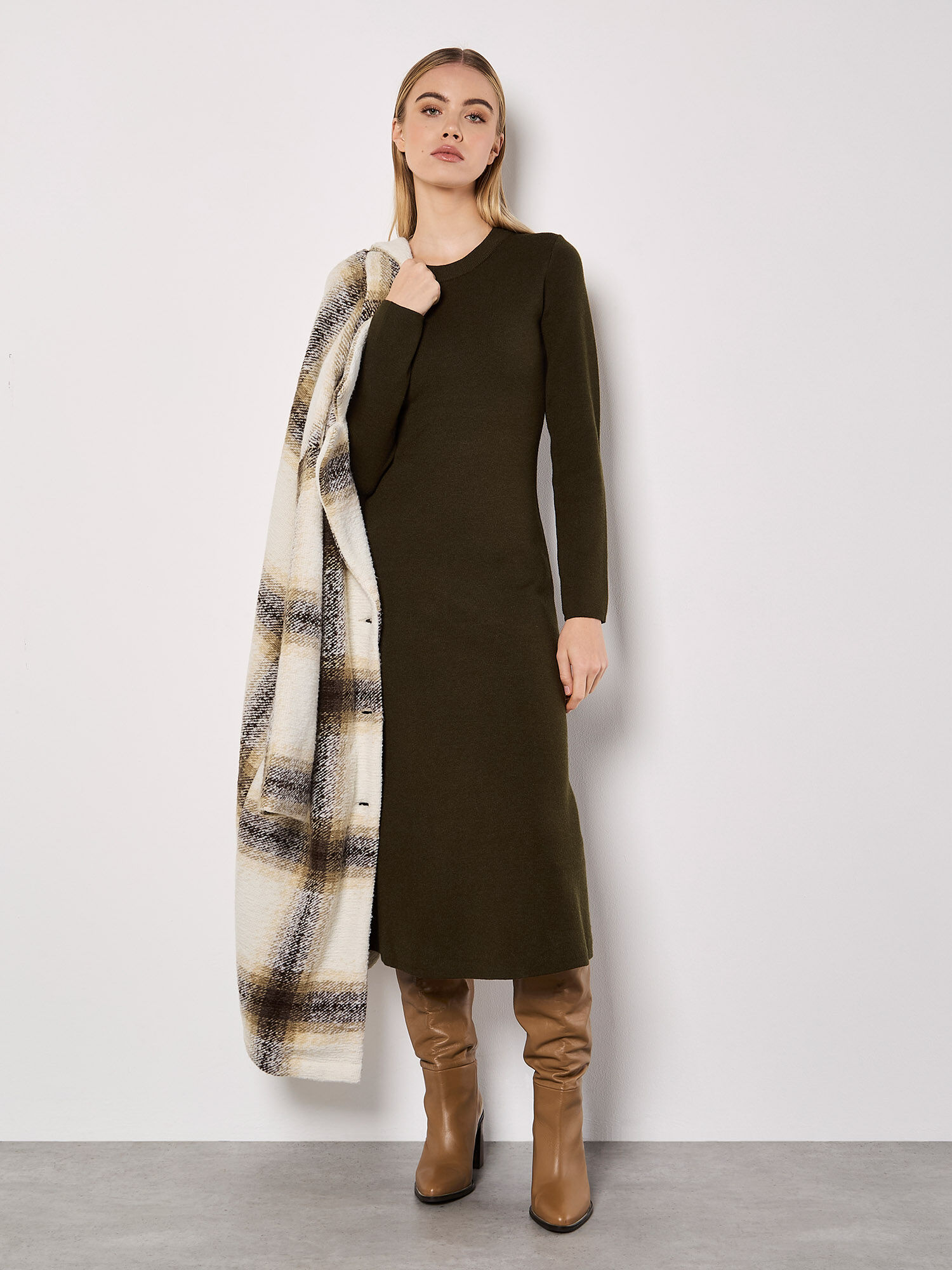 Knitted midaxi dress deals