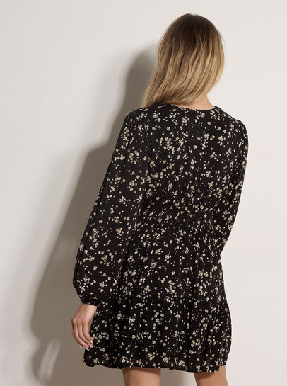 Floral Wrap Mini Dress