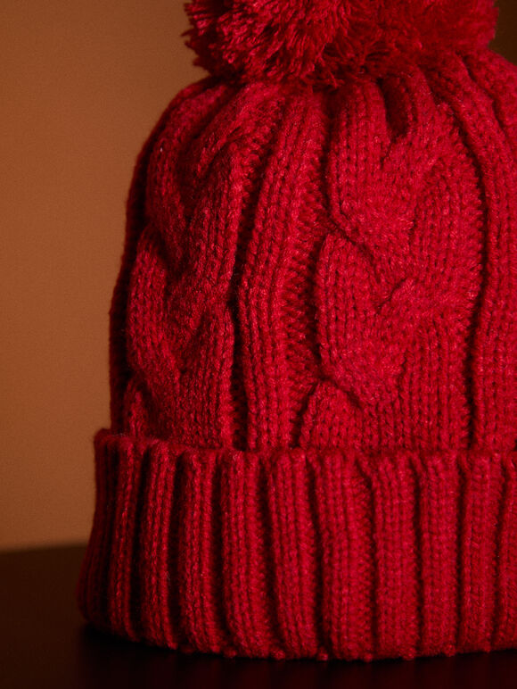 Classic Everyday Beanie, Red, large