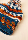 Bonnet en laine tricoté à la main, assorti, grand
