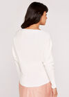 Clean Look Batwing Jumper, Cream, large