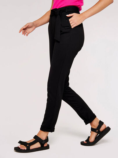 Belted Ponti Trousers
