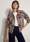 Colourful Card Tapestry Jacket, Navy, large