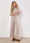Soft Knit Wide Leg Trousers, Stone, large