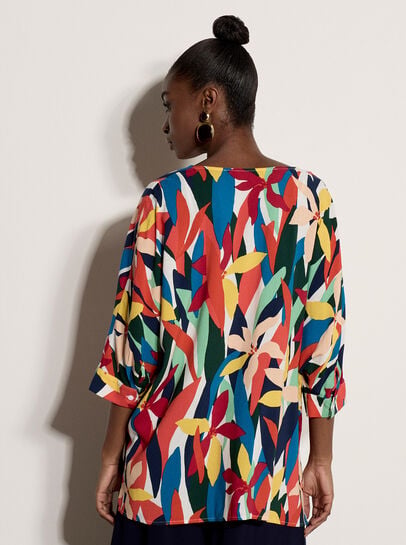 Colour Block Woven Blouse