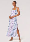 Floral Rose Ombre Camisole Maxi Dress, Cream, large