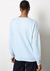 Crochet Daisies Lightweight Jumper, Blue, large