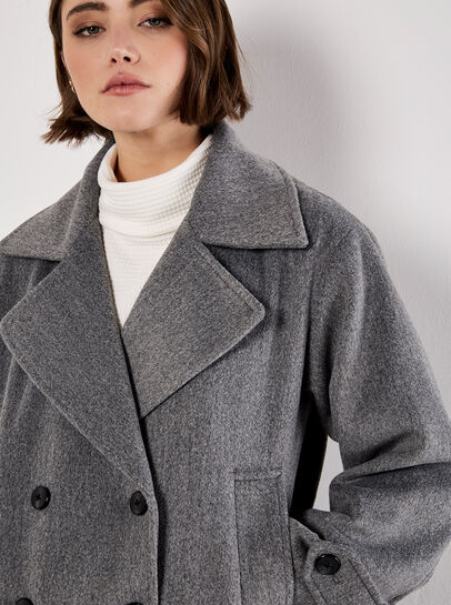 Tailored Short Peacoat Jacket