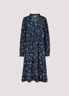 Meadow Floral  Midi Dress, Navy, large