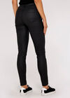 Jean skinny enduit Sienna, noir, grand