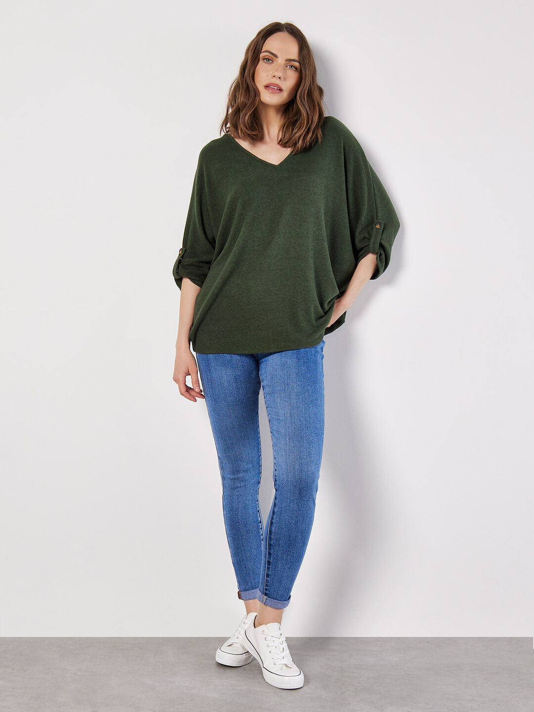 Soft Touch Oversized Batwing Top