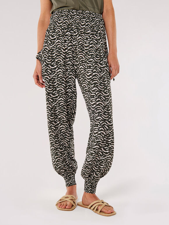 Watercolour Waves Joggers, Khaki, large