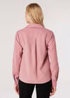 Soft Twill Zip Blouse, Purple, large