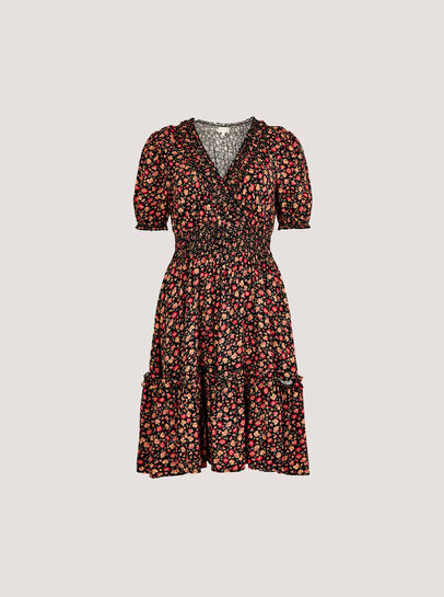 Ditsy Floral Smocked Mini Dress