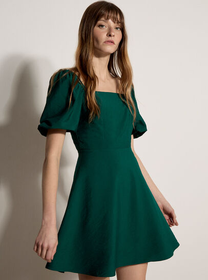 Fit And Flare Smocked Mini Dress