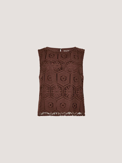 Crochet Lace Tile Shell Top