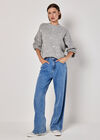 Embroidered Heart Jumper, Grey, large