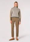 Colour Pop Chevron  Jumper, Khaki, large