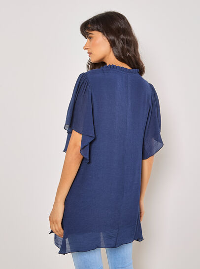Ruffle Tiered Tunic Top