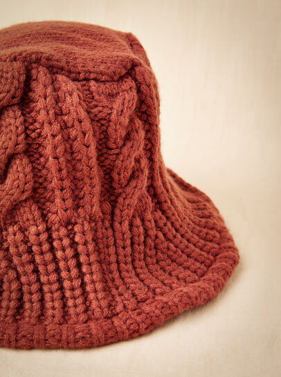 Cable Knit Bucket Hat