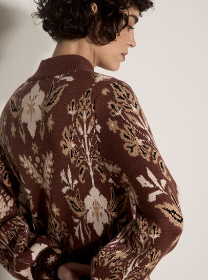 Folk Floral Mini Jumper Dress
