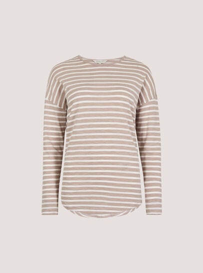 Soft Slub Jersey Stripe Top