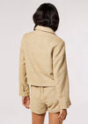 Gold Tweed Tailored Jacket, Stone, large