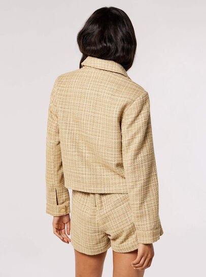 Gold Tweed Tailored Jacket