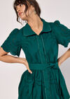 Cotton Broderie Midi Dress, Green, large