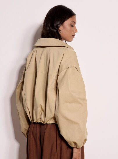 Cropped Trench Coat