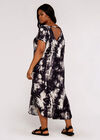 Curve Tie Dye Jersey Dress, Black, large