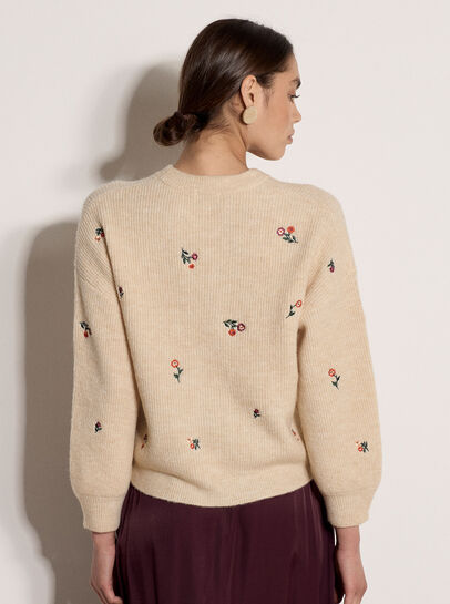 Floral Embroidered Jumper