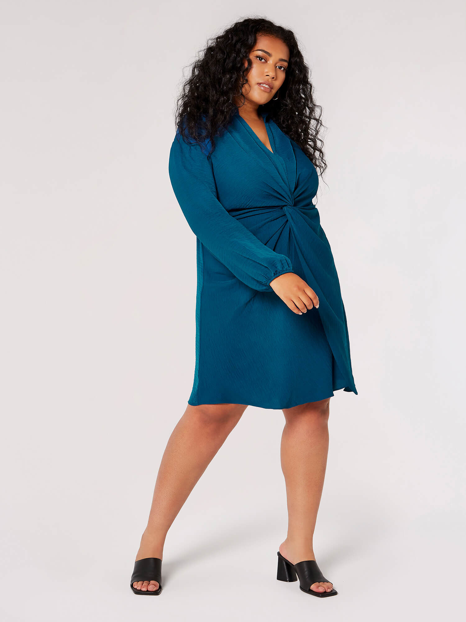 Apricot teal dress hot sale