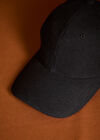 Woollen Cap Hat, Black, large