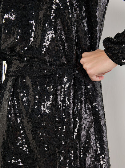Sequin Shift Mini Dress