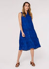 Tassel Broderie Midaxi Dress, Blue, large