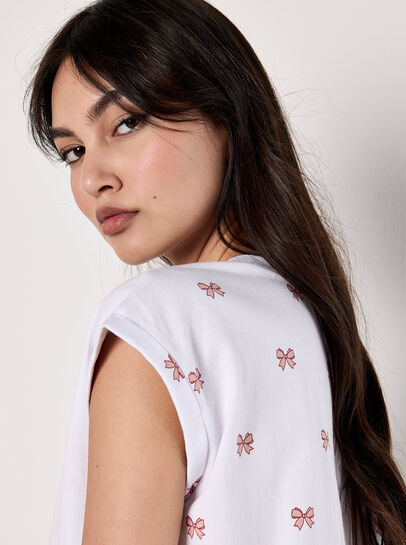 Bow Print T-Shirt